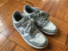 Nike Dunk Low Little Kids Athletic Sneakers Gray White Size 3.5 Y