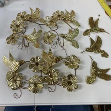 Lot Of 9 Pieces Homeco Hummingbird Metal Wall Hangings