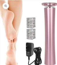 Electric Foot File Callus Remover Dermave Feet Adjustable Speed 60Pcs Sand Discs