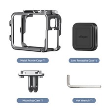 For Insta360 Ace /Ace Pro Camera Cage Metal Protective Frame Case Dual Cold Shoe