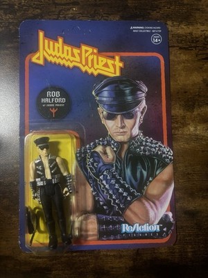 ROB HALFORD SUPER7 ReACTION ACTION FIGURE TOY JUDAS PRIEST NIB