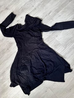 RUNDHOLZ Cotton Jersey Kleid / Tunika Gr. 36/38 schwarz