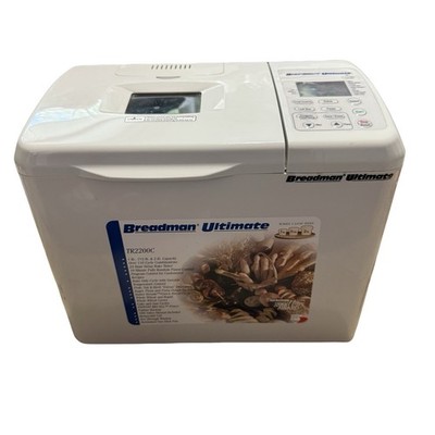 Breadman Ultimate TR2200C Automatic Bread Maker Machine White 2lb Capacity