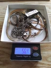 Vintage 925 sterling silver necklaces/ear rings 56.4 grams