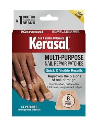 Kerasal Multi-Purpose Nail Repair Patches - 14 Count - 8-Hour patch Nail Repair