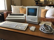 MINT Macintosh SE/30 Time Capsule Bundle - Pro-Restored - AEK II, ImageWriter II