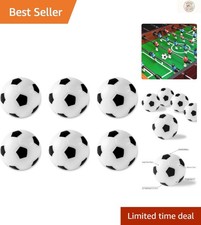 Mini Soccer Foosballs - 6 Pack Replacement Balls for Table Games, 1.4 Inches