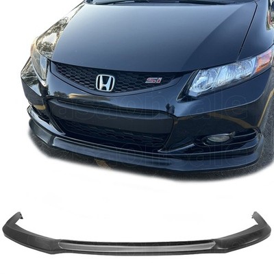 Front Bumper Lip Splitter For 12-13 Honda Civic Coupe 2dr, Black PU SP Style