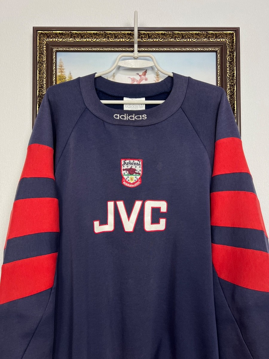 Vintage 90's Adidas Arsenal Football Sweatshirt Track Top Blue