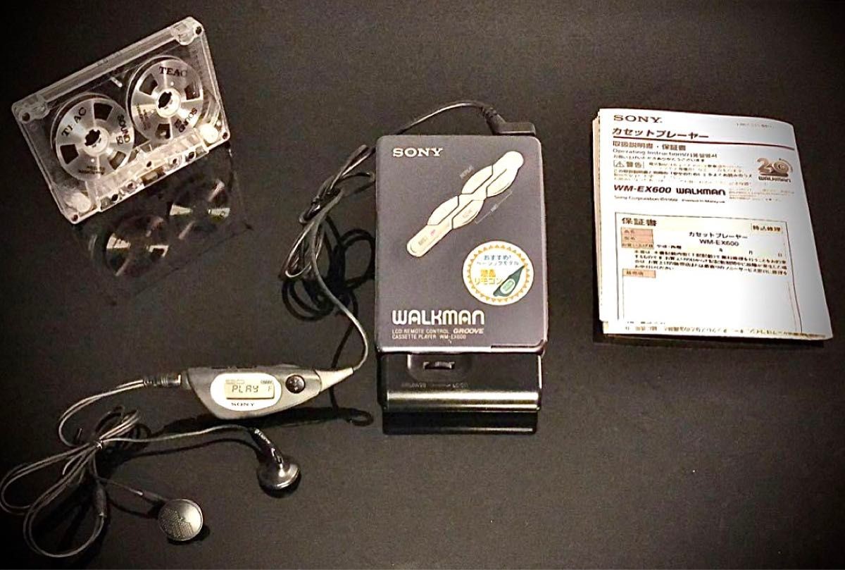 SONY カセットウォークマン　WM-EX600 SONY WM-EX600 2000 w/Accessories Walkman Cassette Player From
