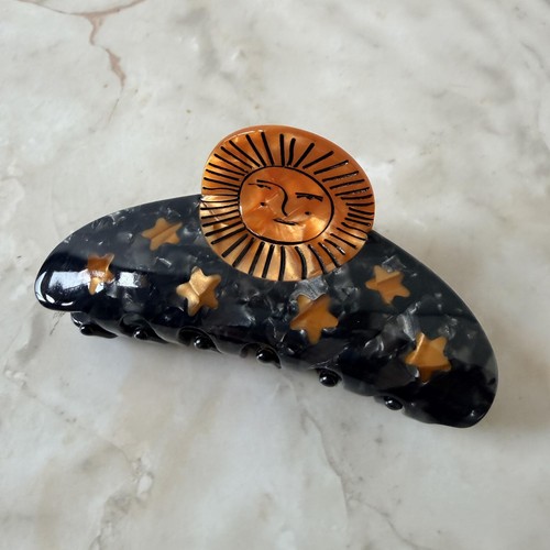 Sun and Stars Hair Claw Clip