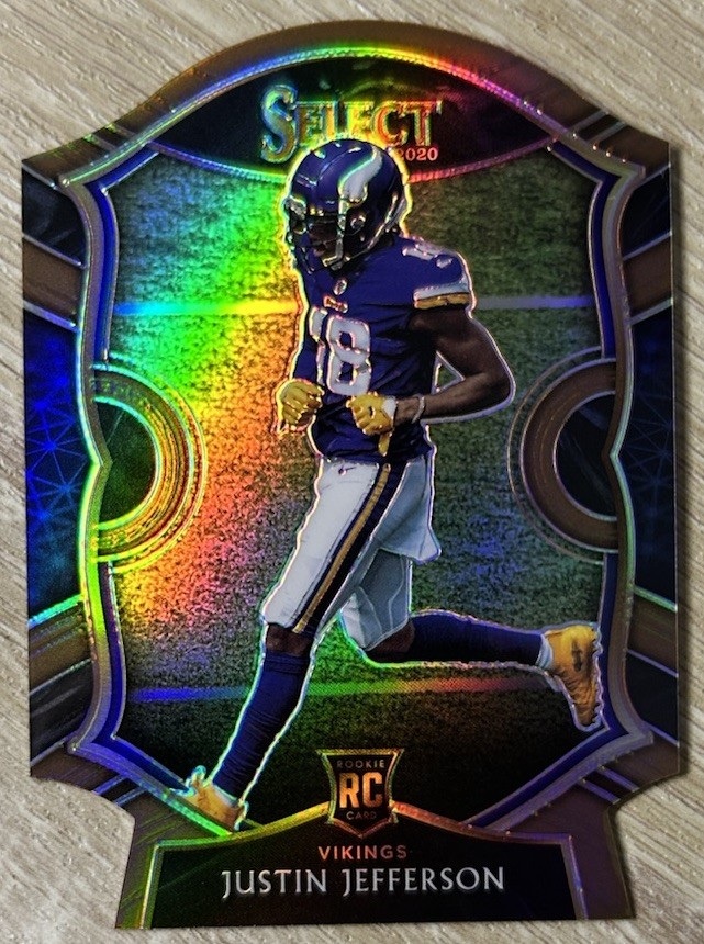 2020 Select Justin Jefferson Die-Cut Copper /355 Rookie #61 PSA 9
