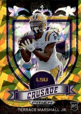 2021 Panini Prizm Draft Picks Collegiate Terrace Marshall Jr. #180 Gold Ice 15P