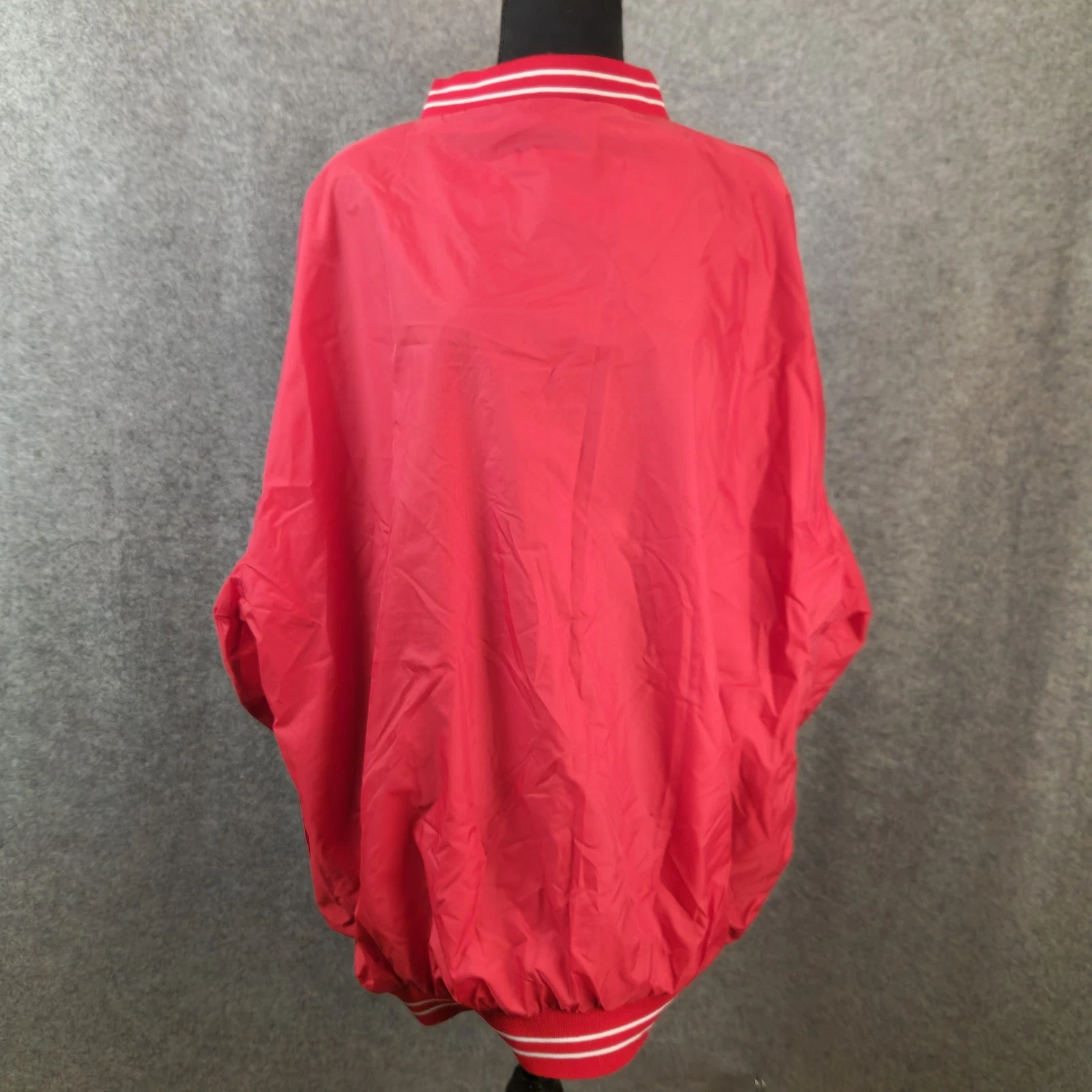 Vintage Southern Athletic Windbreaker Jacket Men XL Red Nylon Athletic V Neck - product detail image 3