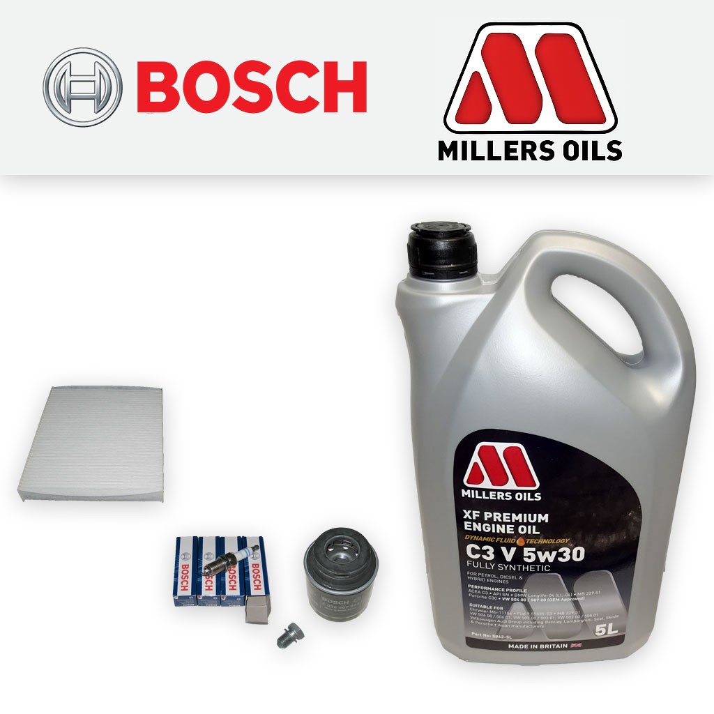 SERVICE KIT for AUDI A1 1.2 TFSI OIL CABIN FILTERS PLUGS +OIL (2010-2010)