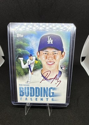  2025 Topps X Bob Ross the Joy of Baseball - Budding Talents Roki #BT-15 (RC)