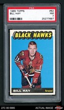 1965 Topps #62 Bill 'Red' Hay Blackhawks PSA 7 - NM