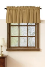 Native Fab Valance Curtain Set for Windows - 2 Pack - 54"x18" - Rod Pocket - ...