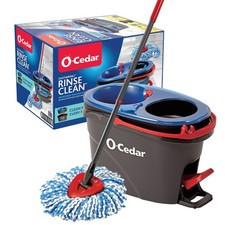 O-Cedar Rinse Clean Spin Mop and Bucket System, Clean with Clean Water