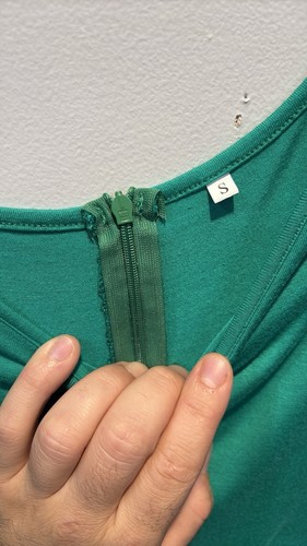 Preloved Casual Green Polyester Midi Dress - Picture 3 of 7