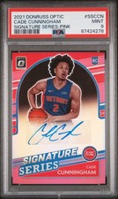 Cade Cunningham RC 2021-22 Donruss Optic Pink Auto /25 PSA 9 SSP POP 3 💗🔥