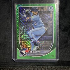 Bowman 2024 Bowman Chrome Bo Bichette #56 Green Mojo Refractor /99 Blue Jays