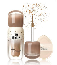 Freckle Pen Stamp with Silicone Puff, Waterproof Fake Freckles Makeup