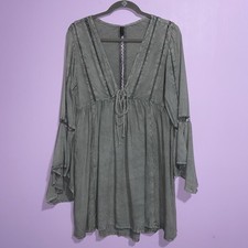 Pretty Little Thing Dress Women Size 4 Renaissance Forest Fairy Whimsigoth