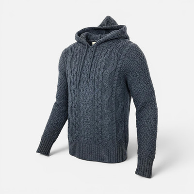 KHUJO Men's Hoodie Model: LOAS Grey M