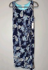 Vtg Y2K Robbie Bee Resort Maxi Dress Sz 2X Fairy Boho Faux Wrap Cottage Paisley 