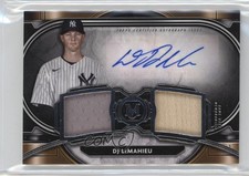 2021 Topps Museum Collection Single-Player Dual Relic /249 DJ LeMahieu Auto p8v