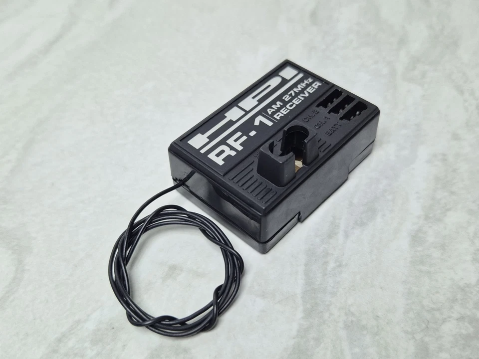 HPI RF-1 AM 27MHz 2 CH Channel RC Radio Receiver Nitro Vintage Rush Evo Trophy - Image 3 of 4