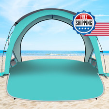 Gorich Beach Tent Sun Shelter, UPF 50 UV, Square-Top, Portable, 1-7 Person