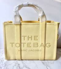New Marc Jacobs The Tote Bag Medium Leather Custard Yellow