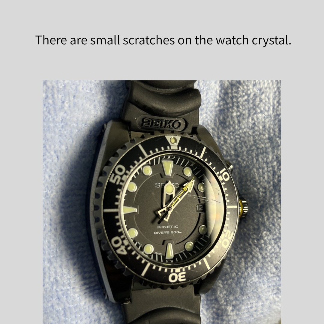 SEIKO Kinetic Scuba Divers 5M62-0BL0 Black Dial Watch Japan New