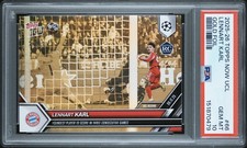 2025-26 Topps Now UEFA Champions League Lennart Karl Gold Foil /50 PSA 10 RC