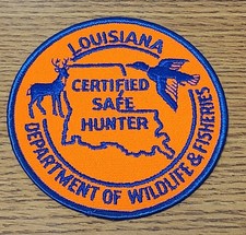 LA - Louisiana Department of Wildlife & Fisheries Certified Safe Hunter Patch