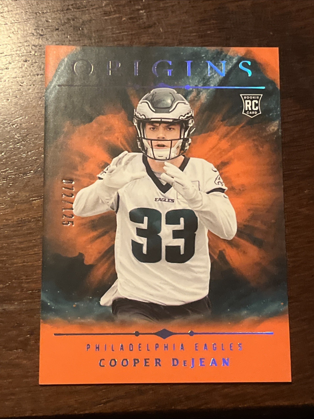 2024 Panini Origins - Rookies Cooper DeJean #127 Orange /125 (RC)