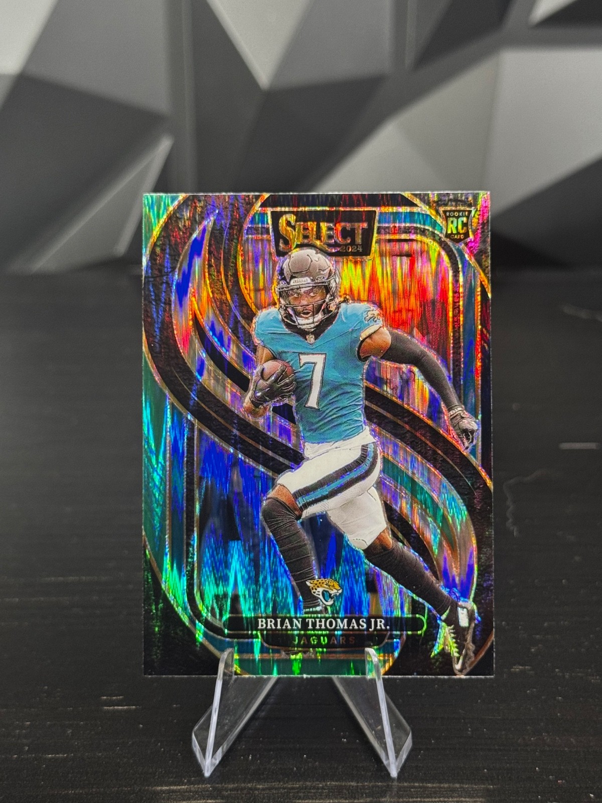 2024 Panini Select - Premier Level Brian Thomas Jr. #143 Black/Green Shock (RC)