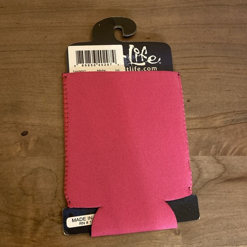 Salt Life Can Koozie Hot Pink Salty State Of Mind Design NEW - Picture 2 of 2