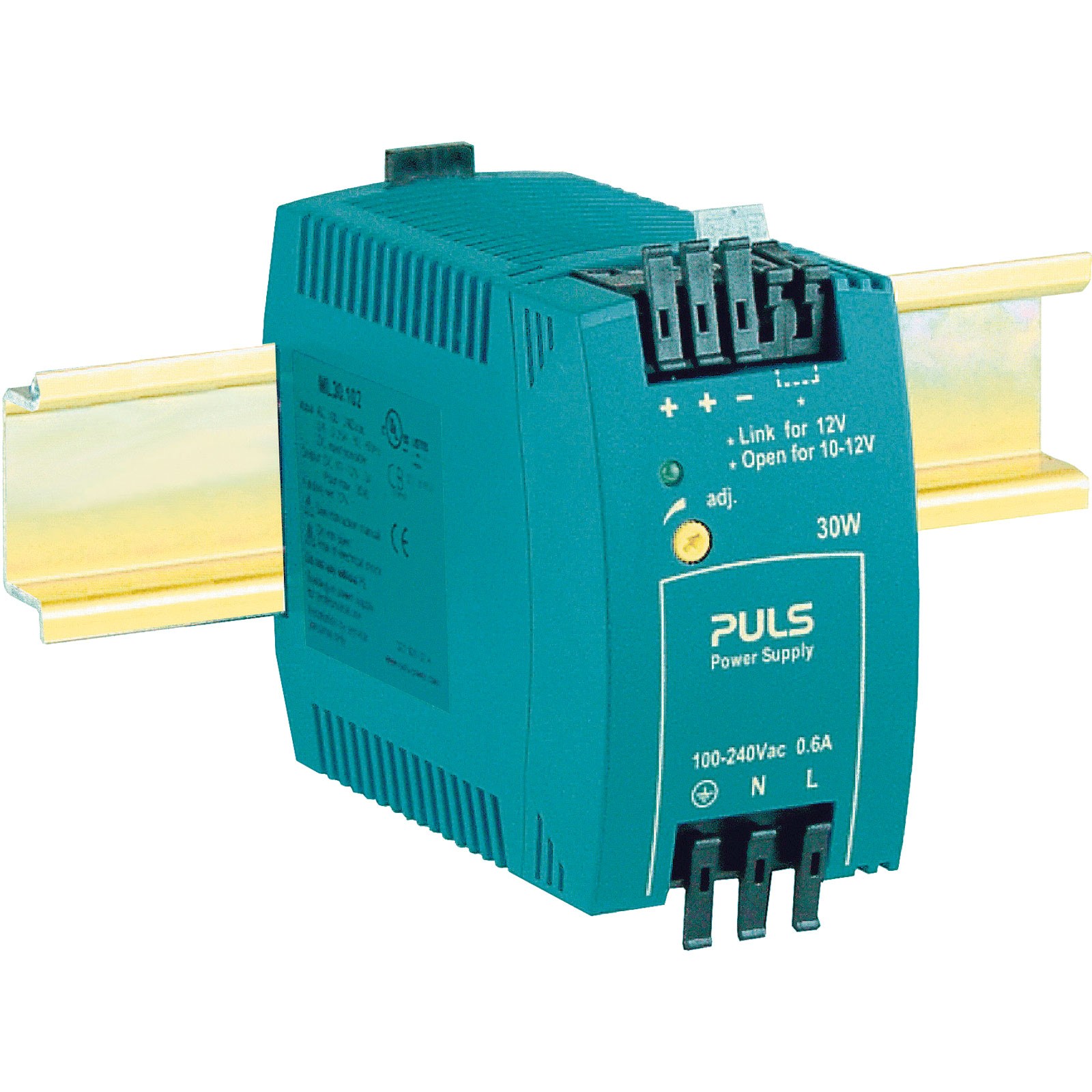 PULS MiniLine DIN Rail Power Supply 12V DC 2.5A 30W 1-Phase