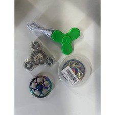 Lot de 4 Fidget Spinners LED Électronique USB et Arc-en-ciel Métal 053 (43)
