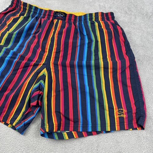 Costume da bagno Paul & Shark Yachting uomo 35 XL multicolore righe arcobaleno - Foto 2 di 13