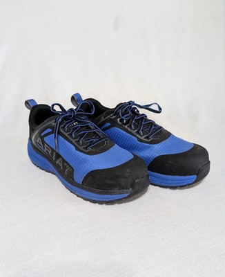 Men's Ariat Outpace Day One Blue / Black Composite Toe Work Shoes Size 8B