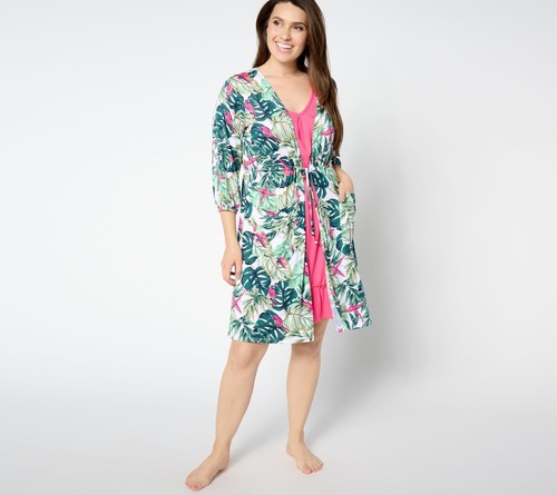 Cuddl Duds Damen Nachtwäsche Gr. M cool und luftig machen Wellen Tank rosa A637445
