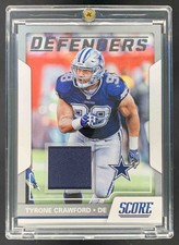 Tyrone Crawford 2017 Panini Score Defenders Game Worn Patch Cowboys