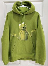 2023 Disney Parks The Muppets Kermit The Frog Meme Green Hoodie Men's Size 1x 
