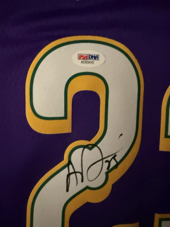 Футболка универсального игрока с автографом Энтони Дэвиса из New Orleans Pelicans Nike PSA/DNA редкая с автографом - Изображение 2 из 4