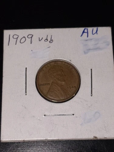 1909 VDB U.S. Lincoln Wheat Penny Cent AU