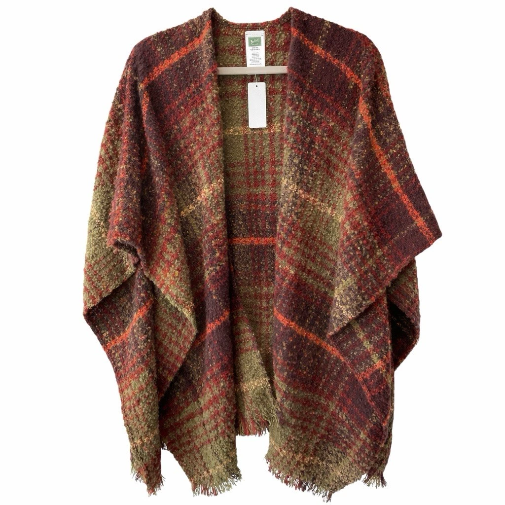 Woolrich Aztec Southwestern Poncho Shawl NWT One Size Boho Western Festival
